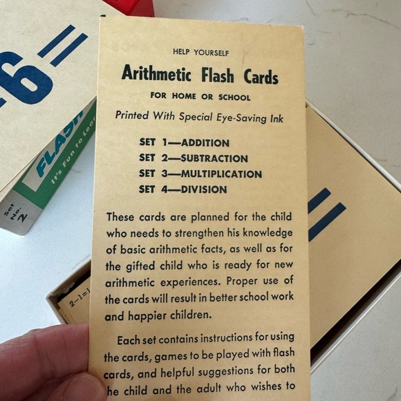 Whitman Flash Cards Set -  Set of TWO Large and Small / Subtraction / Multiply - Picture 7 of 10